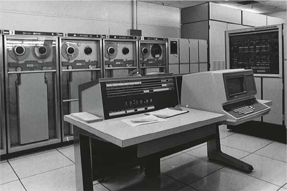 A photo of a Ziegler control room from the 1900s